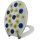 Toilettensitz Klodeckel Blumen Blau-Gelb – WC-Sitz aus robustem Material mit dekorativem Blumendesign