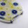 Toilettensitz Klodeckel Blumen Blau-Gelb – WC-Sitz aus robustem Material mit dekorativem Blumendesign
