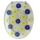 Toilettensitz / Wc Deckel / Toilettendeckel Klobrille Klodeckel Blumen blau gelb