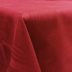 Tischdecke Tischläufer Mitteldecke in Rot Weinrot Bordeaux 90x90cm Gastroqualität 100% Baumwolle