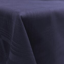 Tischdecke 90x90 cm Dunkelblau aus 100% Baumwolle –...