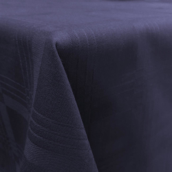 Tischdecke Tischläufer Mitteldecke in Dunkelblau Blau 90x90cm Gastroqualität 100% Baumwolle