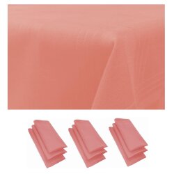 9er Pack Stoffservietten 44×44 cm Rosa –...