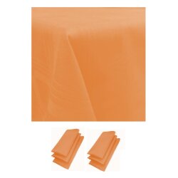 6er Pack Stoffservietten (44×44 cm) + Tischdecke...
