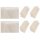 GARIALLA 12 Servietten & 2 Tischdecken Beige aus 100 % Baumwolle für jede Tischgestaltung