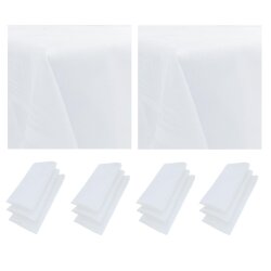 12er Pack Stoffservietten 44×44 cm + 2 passende...