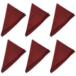 6er-Pack Textil-Servietten aus 100% Baumwolle –...