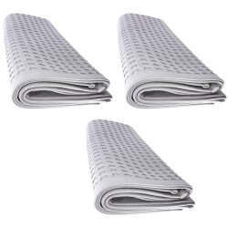 3x Gästetuch 100×50 cm Grau – 100 %...