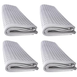 4x Gästetuch / Handtuch Grau 100×50 cm –...