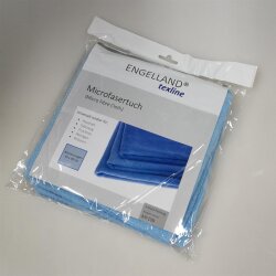 3er Set Profi Mikrofasertücher 40x40 cm Blau – fusselfrei, streifenfrei & kratzfrei, ideal als Poliertücher & Reinigungstücher für Auto & Haushalt
