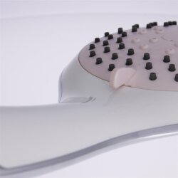Handbrause 5 Strahlarten – rosa Duschkopf mit Antikalkdüsen, ergonomisch für Dusche und Bad, vielseitig einstellbar