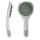 Handbrause 5 Strahlarten – grauer Duschkopf mit Antikalkdüsen, ergonomisch für Dusche und Bad, vielseitig einstellbar