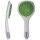 Handbrause 5 Strahlarten – grüner Duschkopf mit Antikalkdüsen, ergonomisch für Dusche und Bad, individuell einstellbar