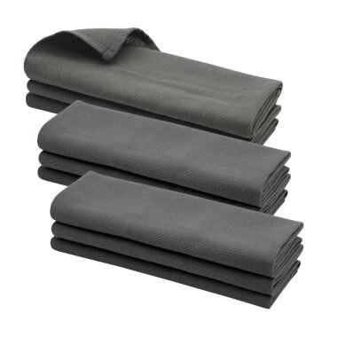 9x Geschirrtuch Baumwolle Rippstruktur Anthrazit, 28,99 €
