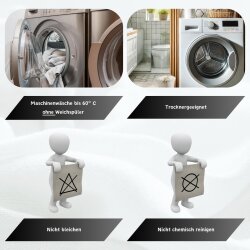 12er Set Geschirrtücher Anthrazit – 100 %...
