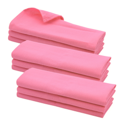 9x Geschirrtuch / Küchentuch / Putztuch Poliertuch aus 100% Baumwolle rosa pink