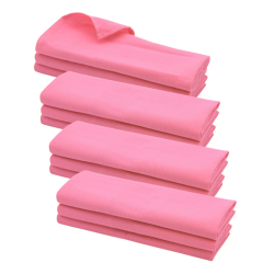 12x Geschirrtuch / Küchentuch / Putztuch Poliertuch aus 100% Baumwolle rosa pink