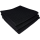 3x Handtuch Gästetuch in Waffelpiqué 100 x 50 cm aus Baumwolle / Pique Wabengewebe schwarz