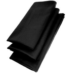 3er Pack Stoffservietten 45x45 cm Schwarz – 100%...