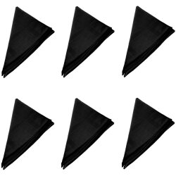 6er Pack Stoffservietten 45×45 cm Schwarz –...