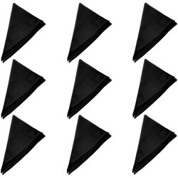 9er Pack Stoffservietten 45×45 cm Schwarz –...