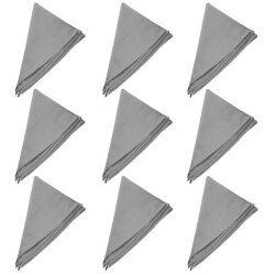 9er Pack Stoffservietten 45×45 cm Grau –...