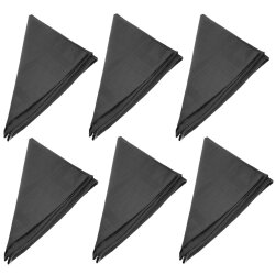 6er Pack Stoffservietten 45×45 cm Anthrazit –...