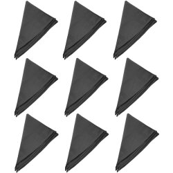 9er Pack Stoffservietten 45×45 cm Anthrazit –...