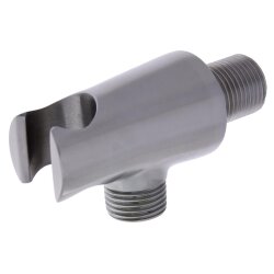 Edelstahl Wandanschlussbogen mit Brausehalter –...