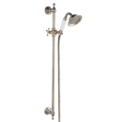 Retro Duschstange Old Brass mit Handbrause &...