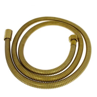 Duschschlauch 150 cm vergoldet – Handbrausenschlauch Gold Finish, ½" Anschluss für Dusche & Bad