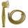 Retro Handbrause aus Messing in Gold mit Brauseschlauch – Duschkopf Set