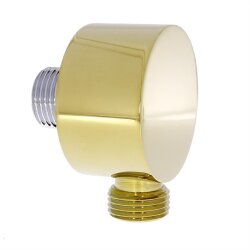 Retro-Handbrause Messing Gold – Massage-Duschkopf mit 1,5 m Schlauch & Halter