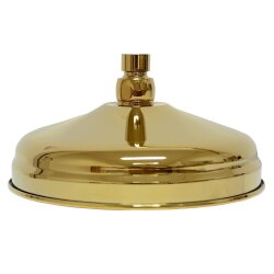 Retrodesign-Regendusche 20 cm Gold – runder...