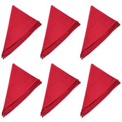 6er Pack Stoffservietten 45x45 cm – 100 % Baumwolle...