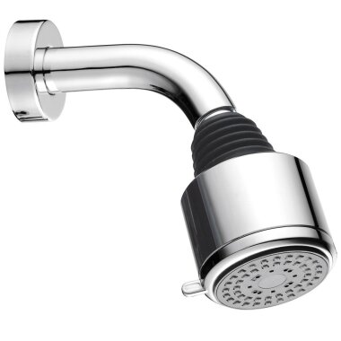 Duschkopf-Set mit Wandarm und flexiblem Kugelgelenk mit Antikalk-System für Profis