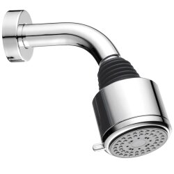 Duschkopf-Set mit Wandarm und flexiblem Kugelgelenk mit...