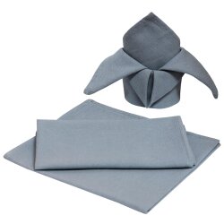 Gariella 3er Set Servietten Grau – Weiche Baumwolle...