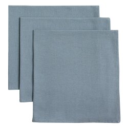 Gariella 3er Set Servietten Grau – Weiche Baumwolle...
