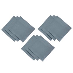 9er Pack Stoffservietten 45×45 cm Grau –...