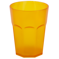 Kunststoffbecher Orange Trinkbecher Party-Becher Plastik...