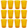 12x Kunststoffbecher Trinkbecher Plastikbecher Trink-Gl&auml;ser Mehrweg 0,4l Orange