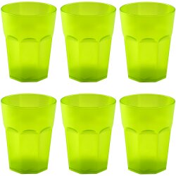 ENGELLAND 6 teiliges Hartplastik Becher Set Grün...
