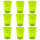 9x Kunststoffbecher Trinkbecher Plastikbecher Trink-Gl&auml;ser Mehrweg 0,4l Gr&uuml;n