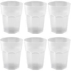ENGELLAND 6 teiliges Hartplastik Becher Set Weiß...