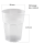 9x Kunststoffbecher Trinkbecher Plastikbecher Trink-Gl&auml;ser Mehrweg 0,4l Weiss