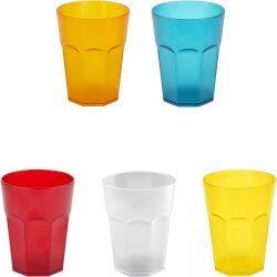 ENGELLAND 5 teiliges Hartplastik Becher Set 400 ml je...