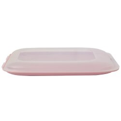 ENGELLAND Aufschnittboxen 3er Set – Praktische Frischebehälter in Rosa, Ordnung und Frische für Ihre Küche