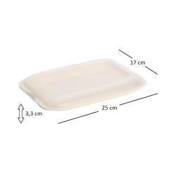 ENGELLAND Aufschnittbox Rot 25×17 cm – BPA-frei, stapelbar, abnehmbarer Deckel, mikrowellen- & gefriergeeignet