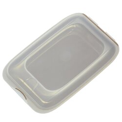 ENGELLAND 3er Set Aufschnittbox Braun, BPA-frei 25×17×3,3 cm stapelbar mit Deckel